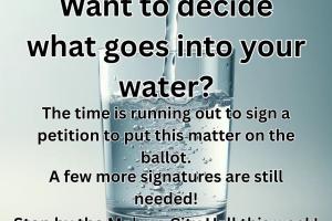 Water in a glass