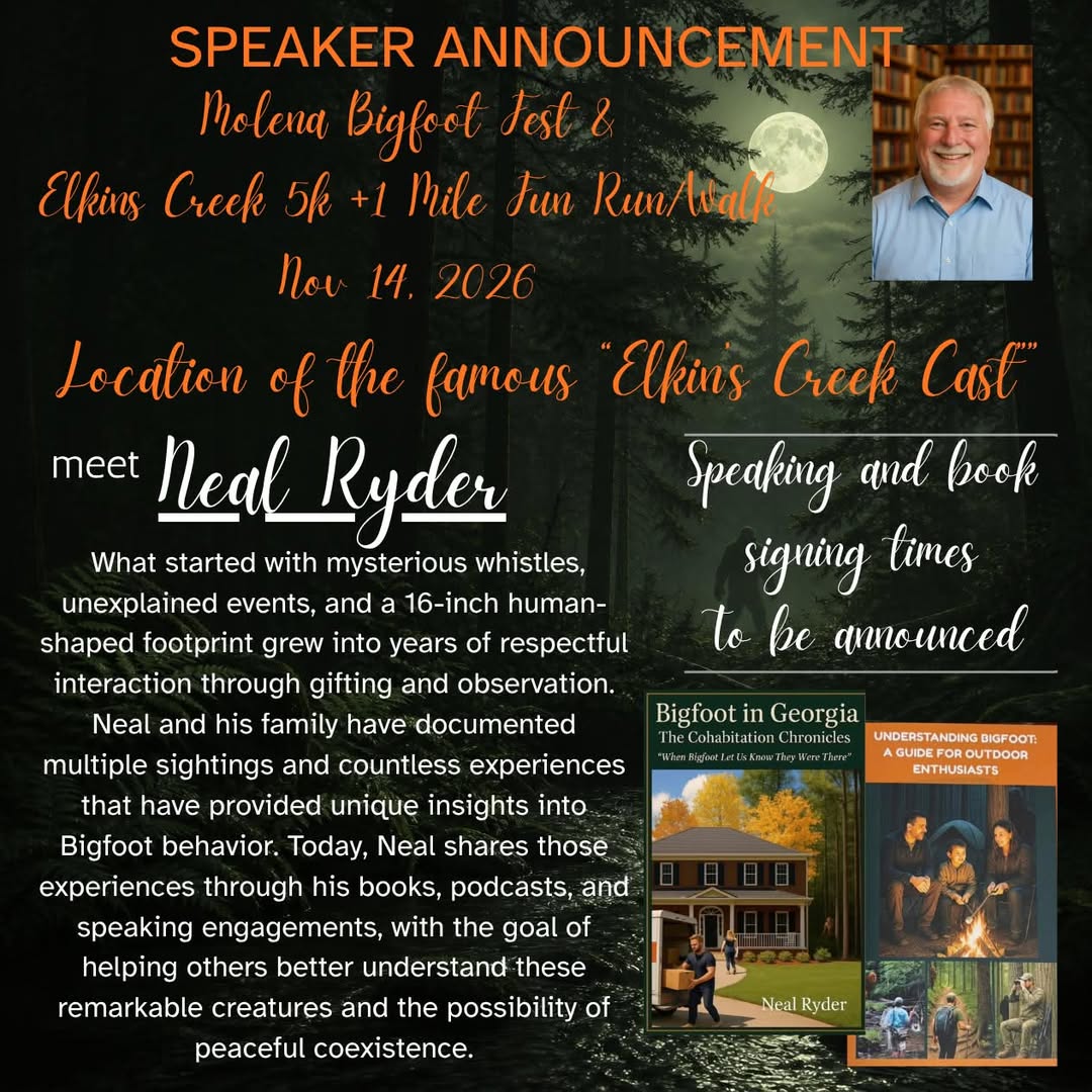 Featured speaker Neal Ryder at Molena Bigfoot Fest